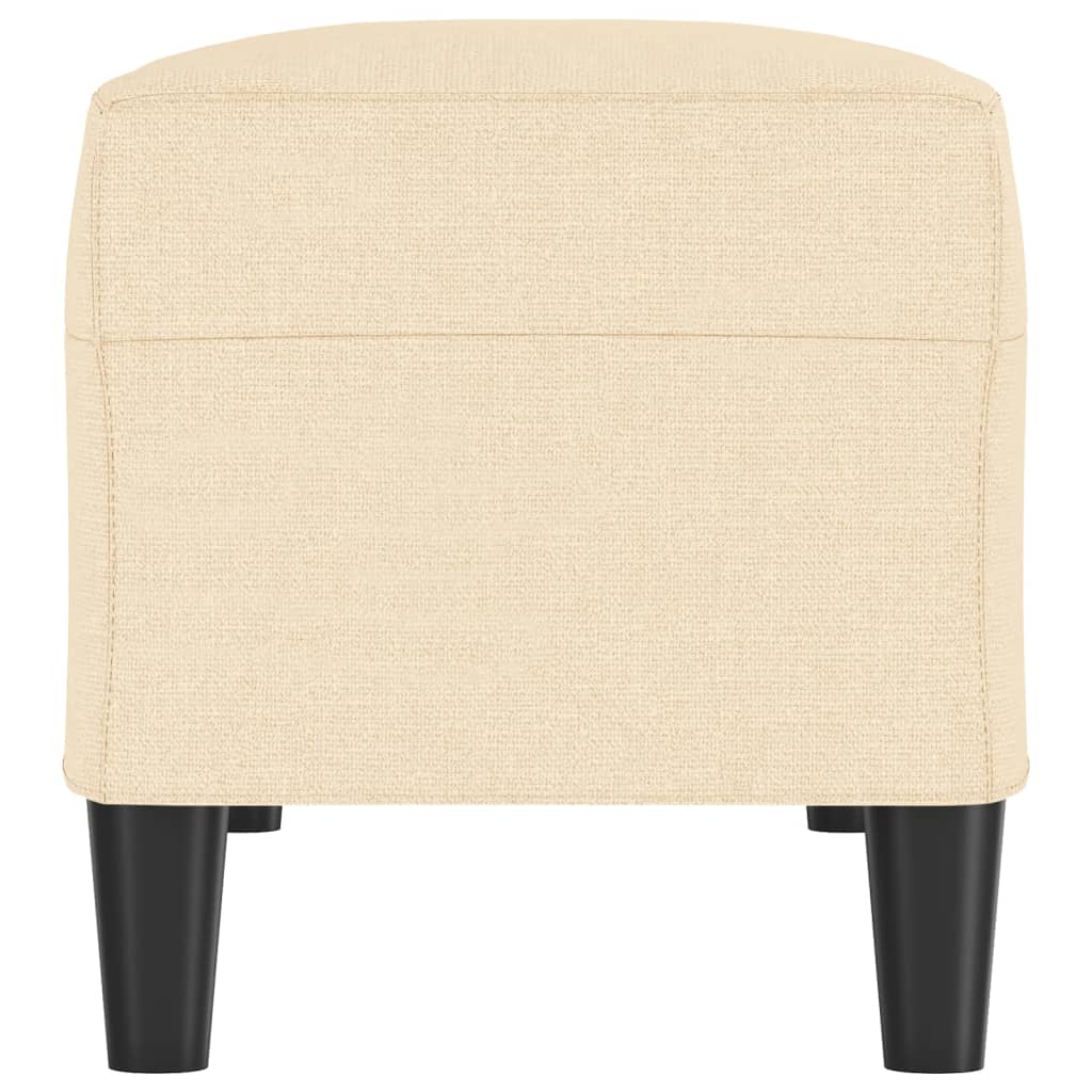 Bankje 100x35x41 cm stof crèmekleurig is nu te koop bij PeponiXL, paradijselijk wonen!