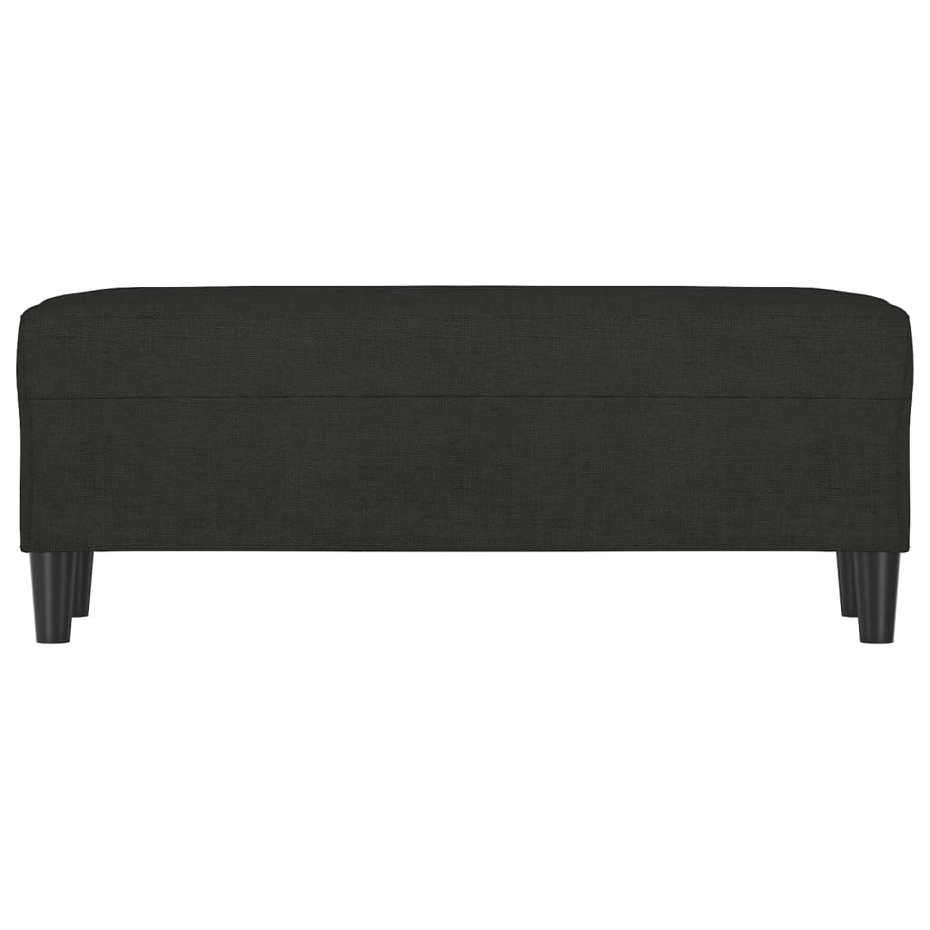 Bankje 100x35x41 cm stof zwart is nu te koop bij PeponiXL, paradijselijk wonen!