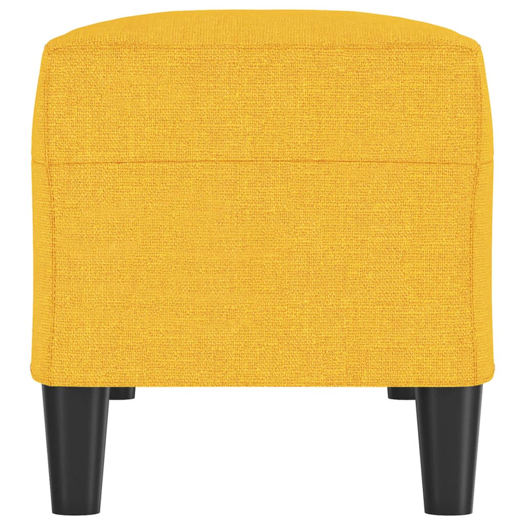 Bankje 100x35x41 cm stof lichtgeel is nu te koop bij PeponiXL, paradijselijk wonen!