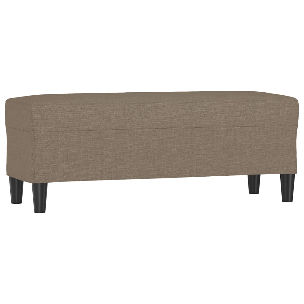 Bankje 100x35x41 cm stof taupe is nu te koop bij PeponiXL, paradijselijk wonen!