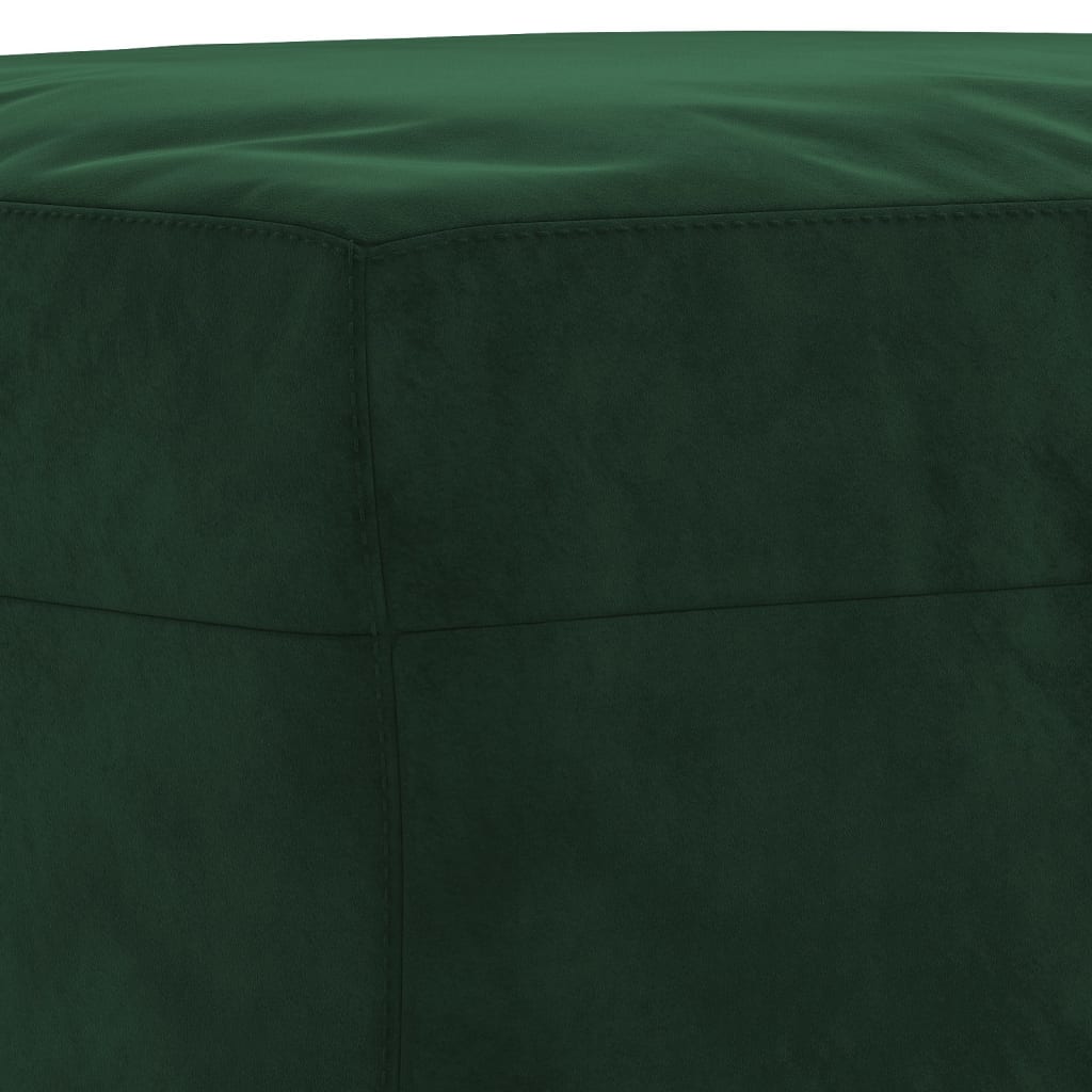 Bankje 100x35x41 cm fluweel donkergroen is nu te koop bij PeponiXL, paradijselijk wonen!