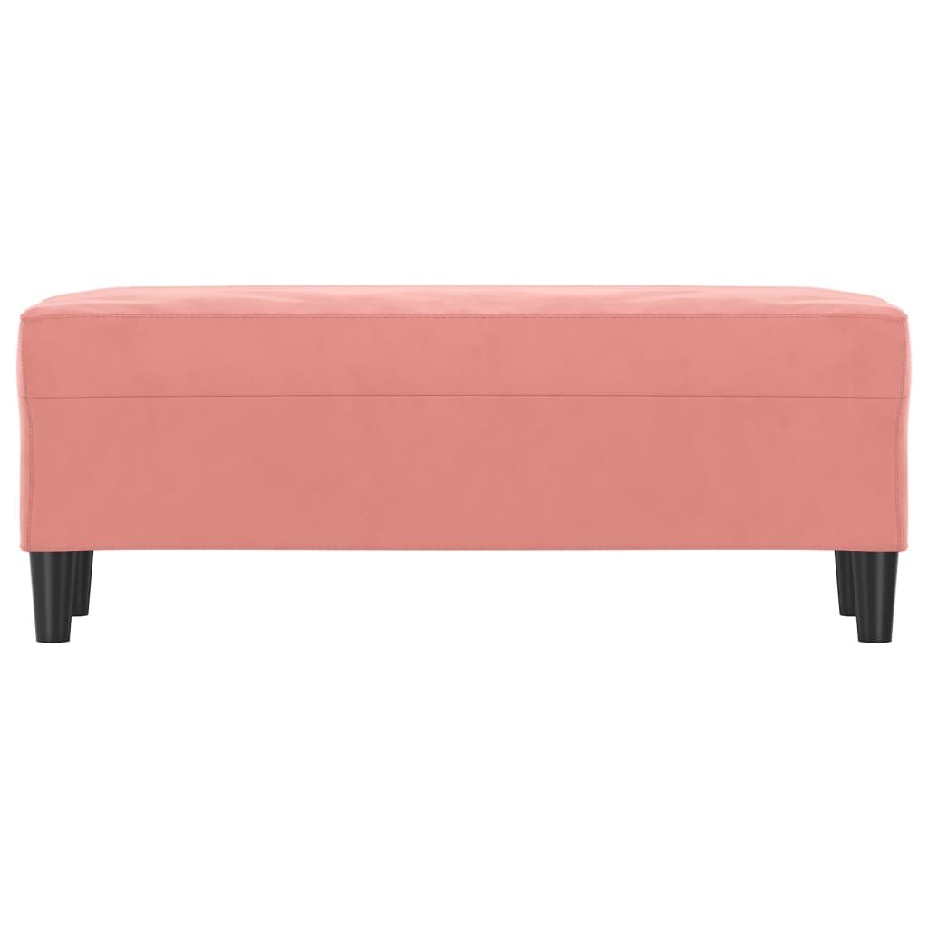 Bankje 100x35x41 cm fluweel roze is nu te koop bij PeponiXL, paradijselijk wonen!
