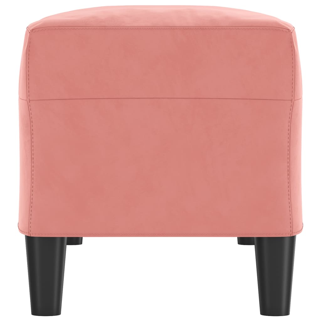 Bankje 100x35x41 cm fluweel roze is nu te koop bij PeponiXL, paradijselijk wonen!