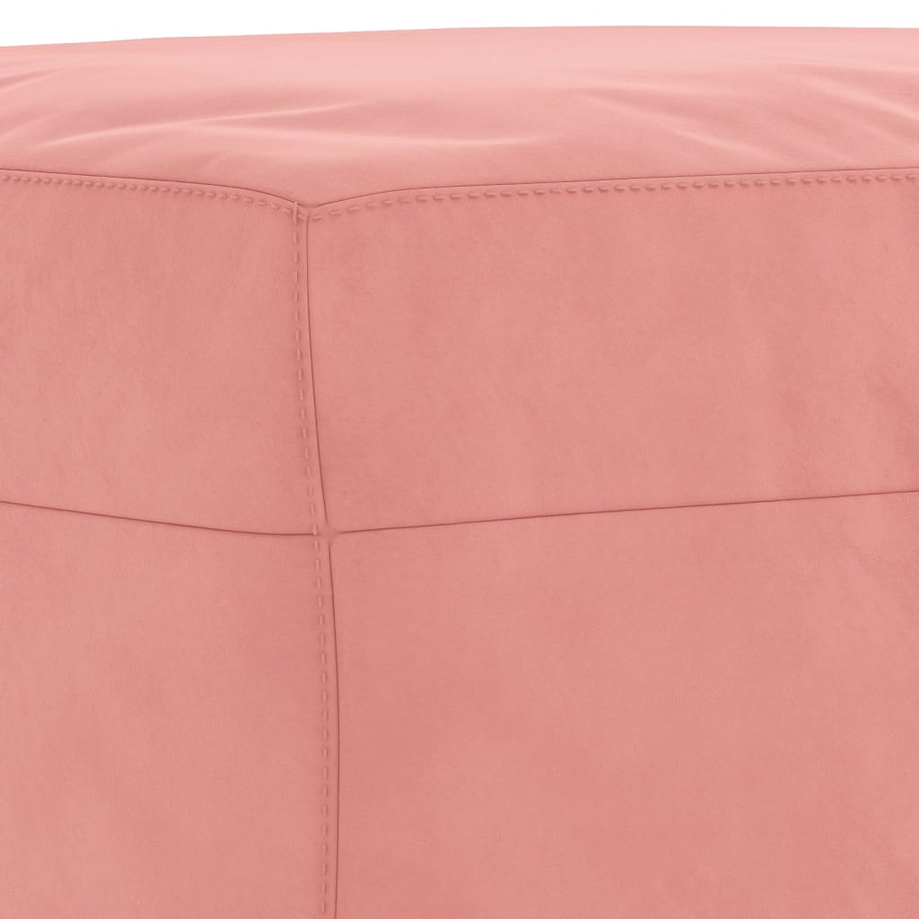 Bankje 100x35x41 cm fluweel roze is nu te koop bij PeponiXL, paradijselijk wonen!