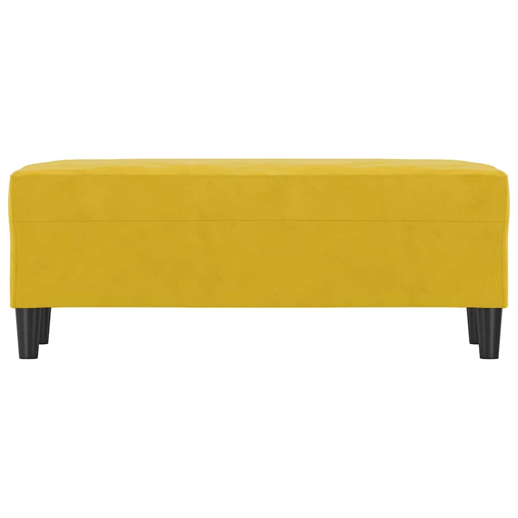 Bankje 100x35x41 cm fluweel geel is nu te koop bij PeponiXL, paradijselijk wonen!