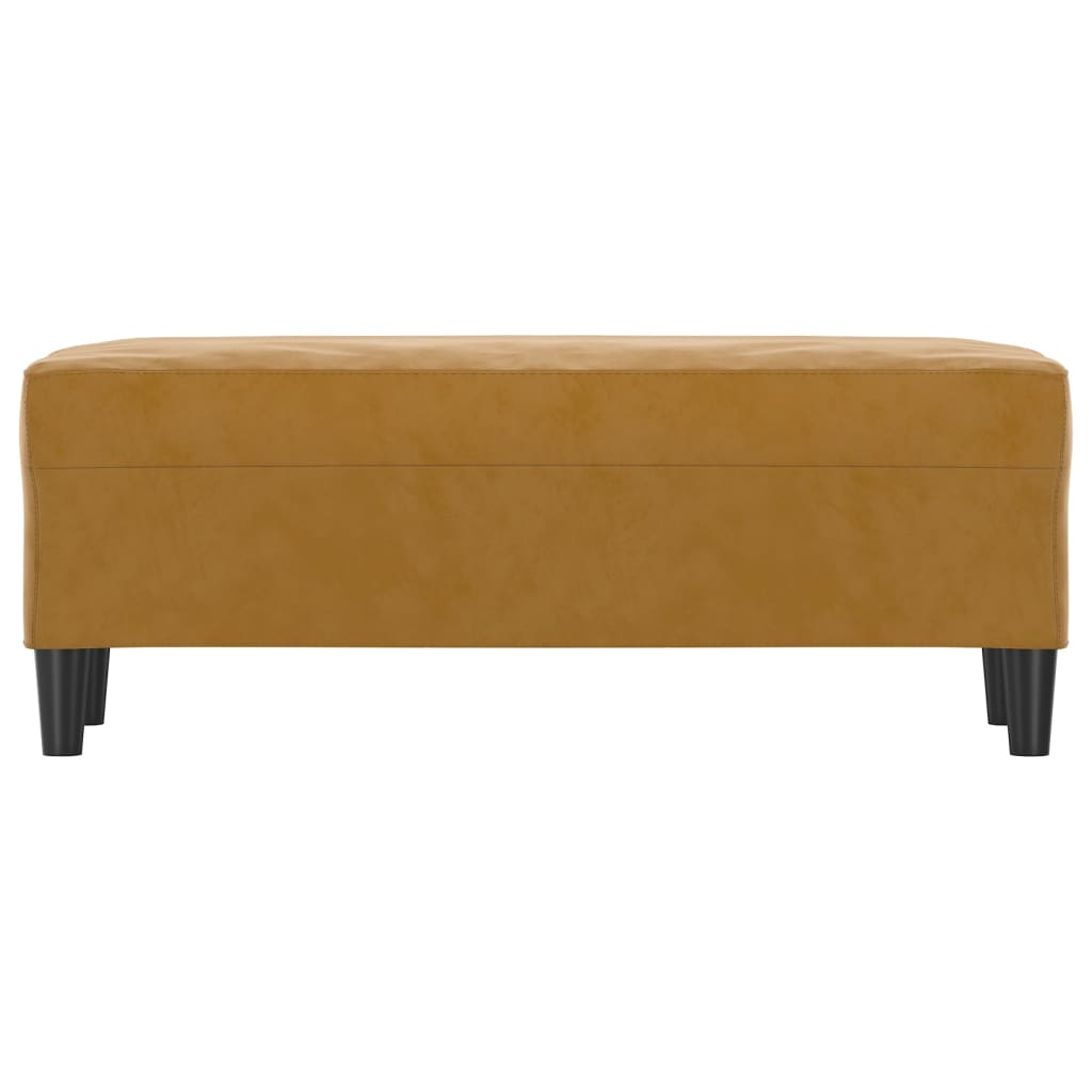 Bankje 100x35x41 cm fluweel bruin is nu te koop bij PeponiXL, paradijselijk wonen!