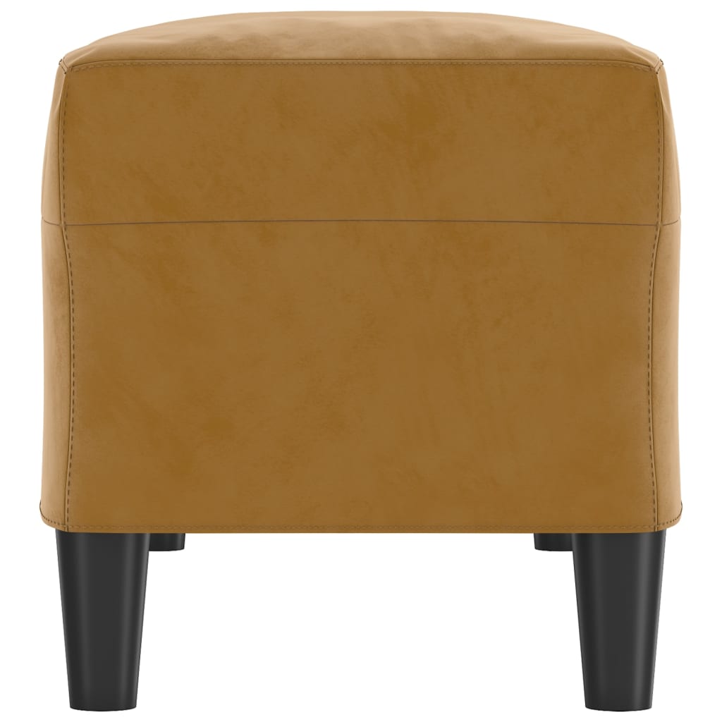 Bankje 100x35x41 cm fluweel bruin is nu te koop bij PeponiXL, paradijselijk wonen!