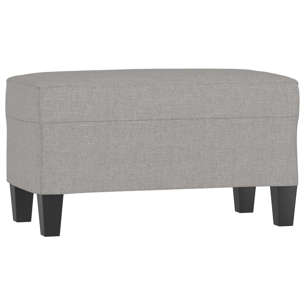 Bankje 70x35x41 cm stof lichtgrijs is nu te koop bij PeponiXL, paradijselijk wonen!
