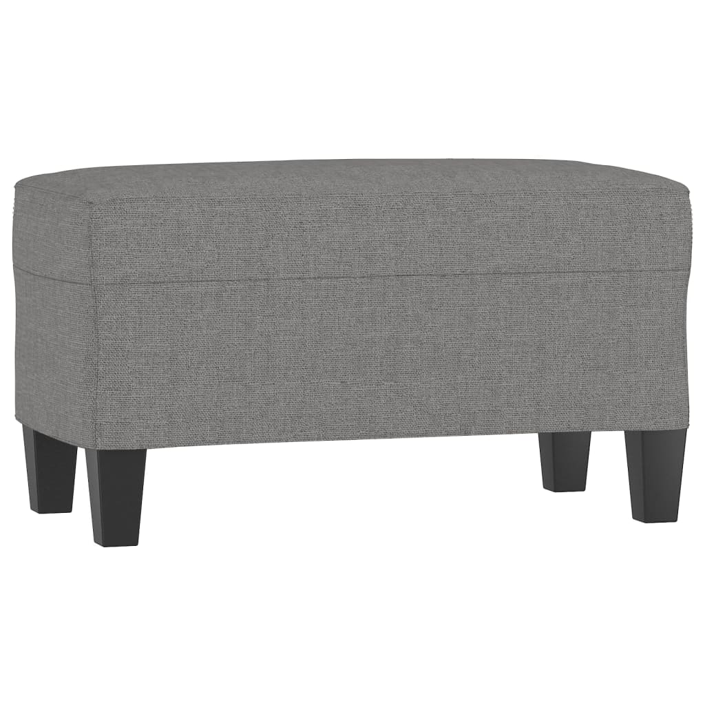Bankje 70x35x41 cm stof donkergrijs is nu te koop bij PeponiXL, paradijselijk wonen!