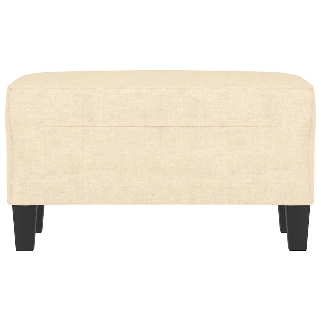 Bankje 70x35x41 cm stof crèmekleurig is nu te koop bij PeponiXL, paradijselijk wonen!