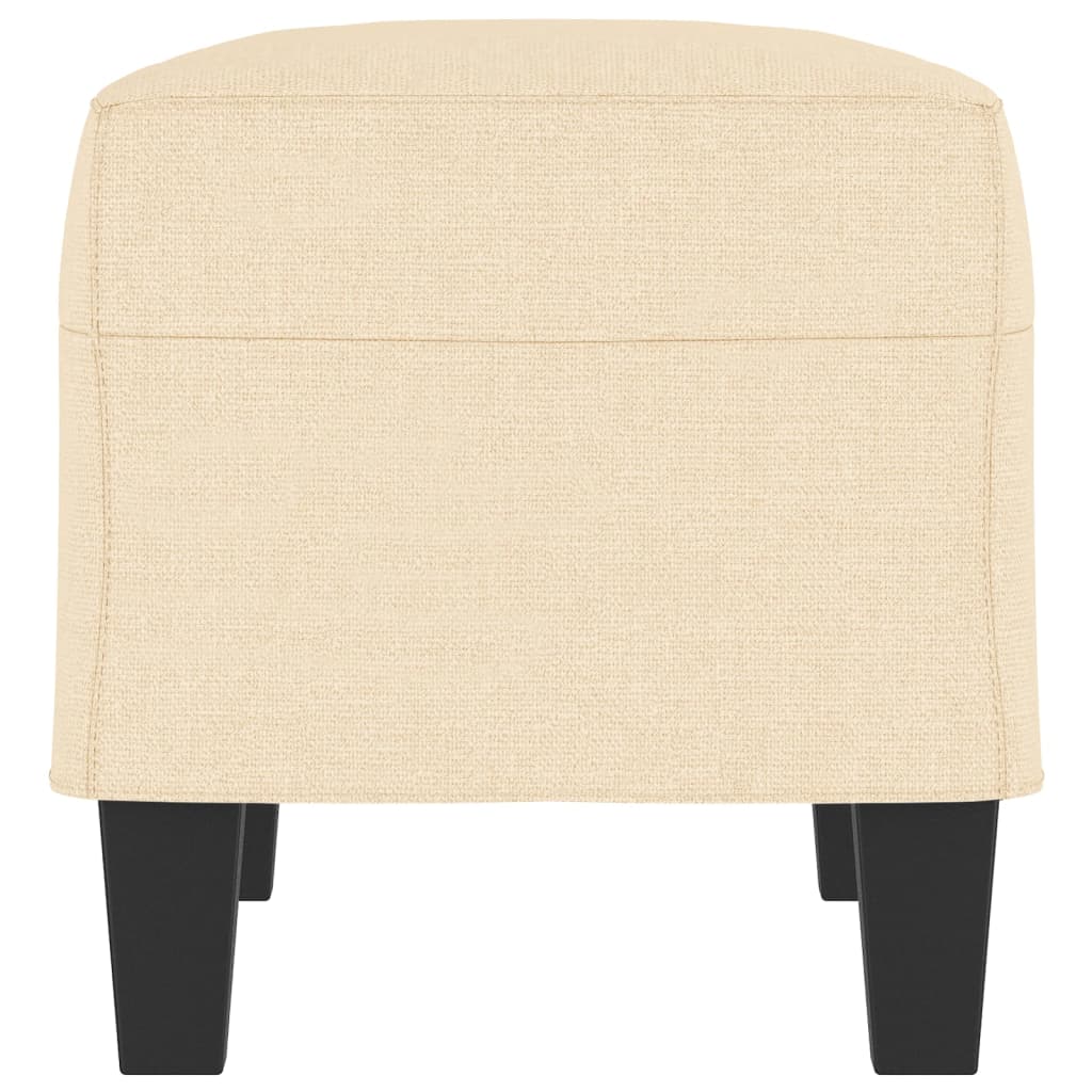 Bankje 70x35x41 cm stof crèmekleurig is nu te koop bij PeponiXL, paradijselijk wonen!
