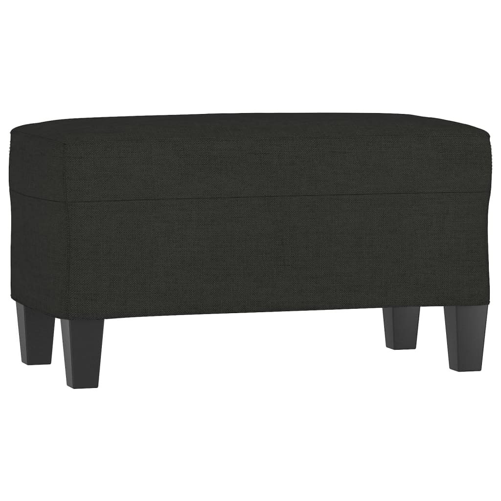 Bankje 70x35x41 cm stof zwart is nu te koop bij PeponiXL, paradijselijk wonen!