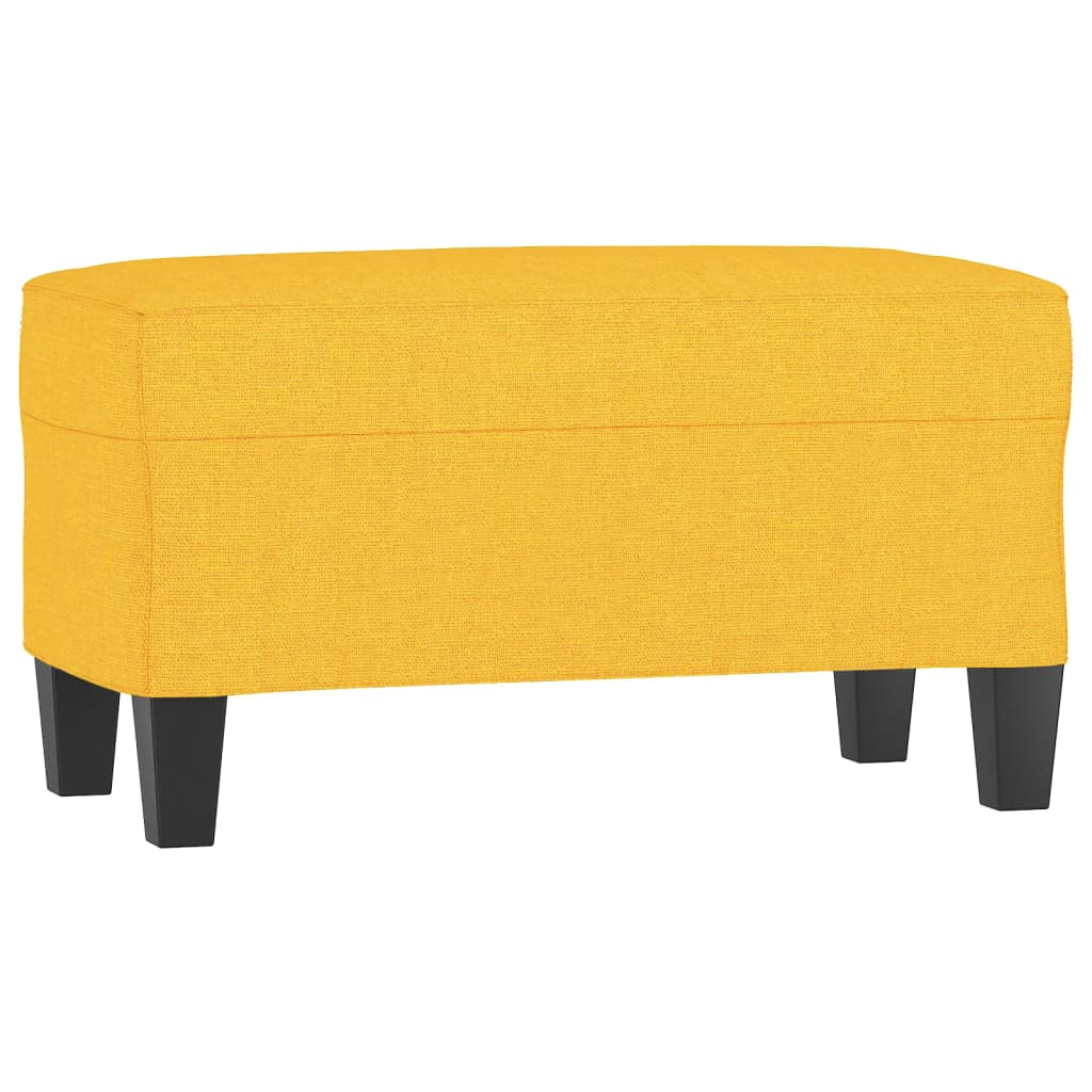 Bankje 70x35x41 cm stof lichtgeel is nu te koop bij PeponiXL, paradijselijk wonen!