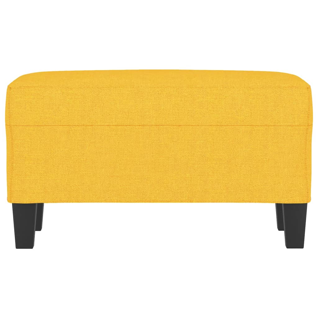 Bankje 70x35x41 cm stof lichtgeel is nu te koop bij PeponiXL, paradijselijk wonen!