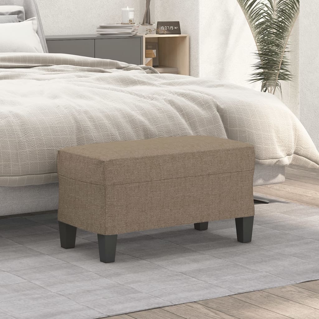 Bankje 70x35x41 cm stof taupe is nu te koop bij PeponiXL, paradijselijk wonen!