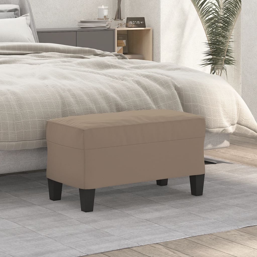 Bankje 70x35x41 cm microvezelstof taupe is nu te koop bij PeponiXL, paradijselijk wonen!