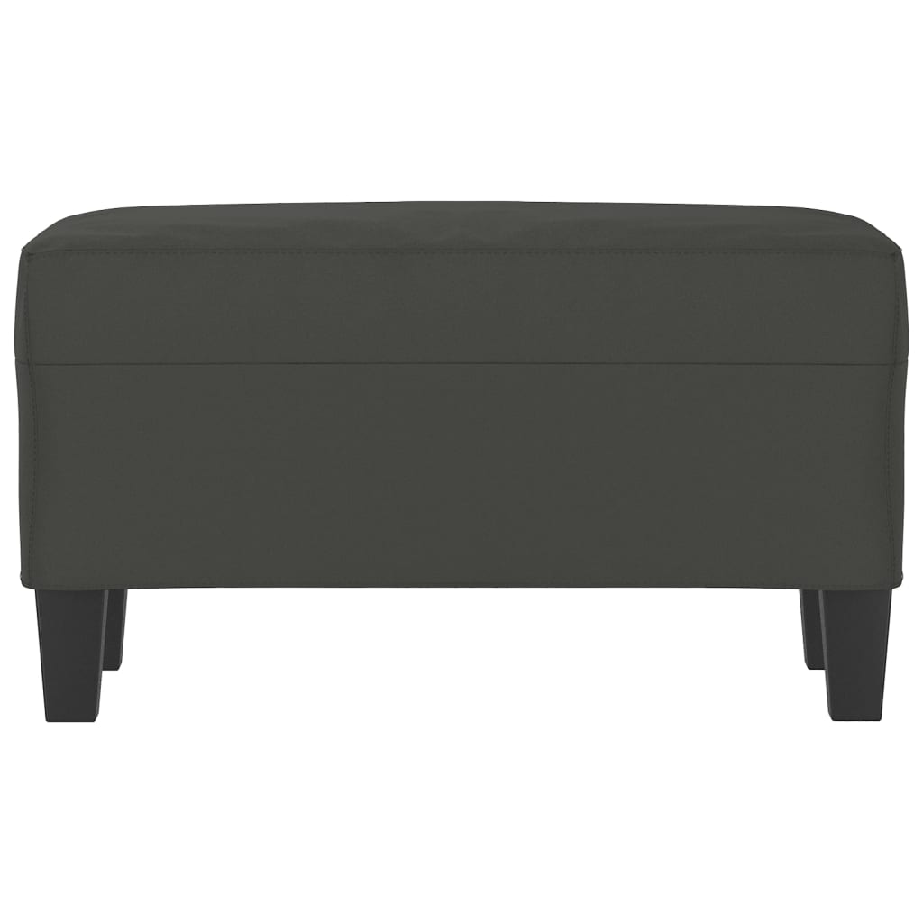 Bankje 70x35x41 cm microvezelstof donkergrijs is nu te koop bij PeponiXL, paradijselijk wonen!