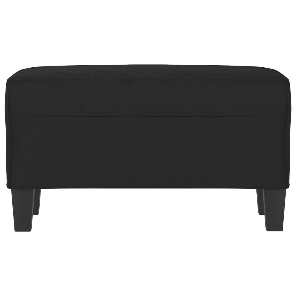 Bankje 70x35x41 cm microvezelstof zwart is nu te koop bij PeponiXL, paradijselijk wonen!