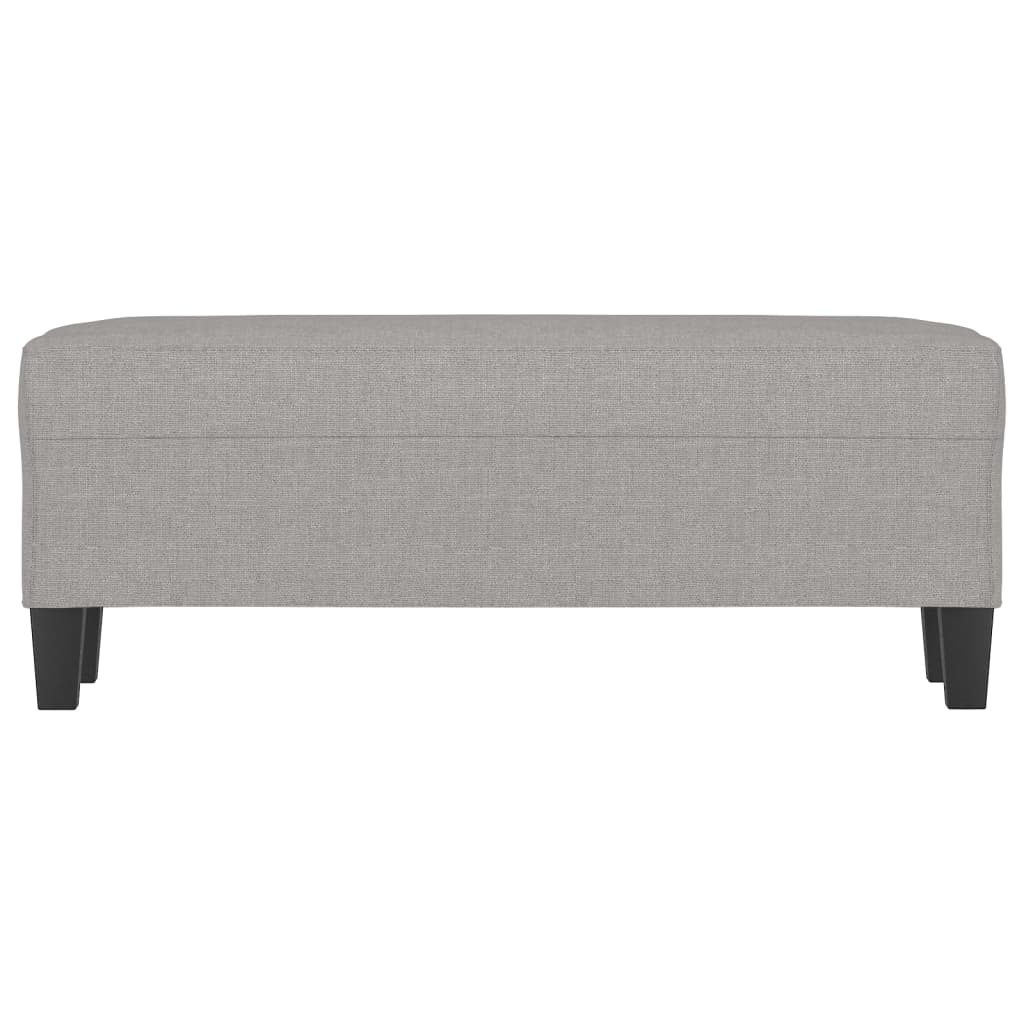 Bankje 100x35x41 cm stof lichtgrijs is nu te koop bij PeponiXL, paradijselijk wonen!