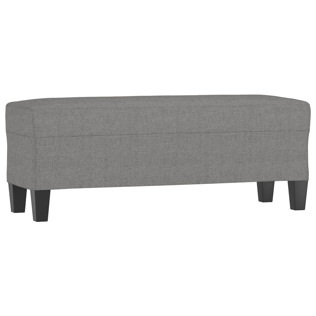 Bankje 100x35x41 cm stof donkergrijs is nu te koop bij PeponiXL, paradijselijk wonen!