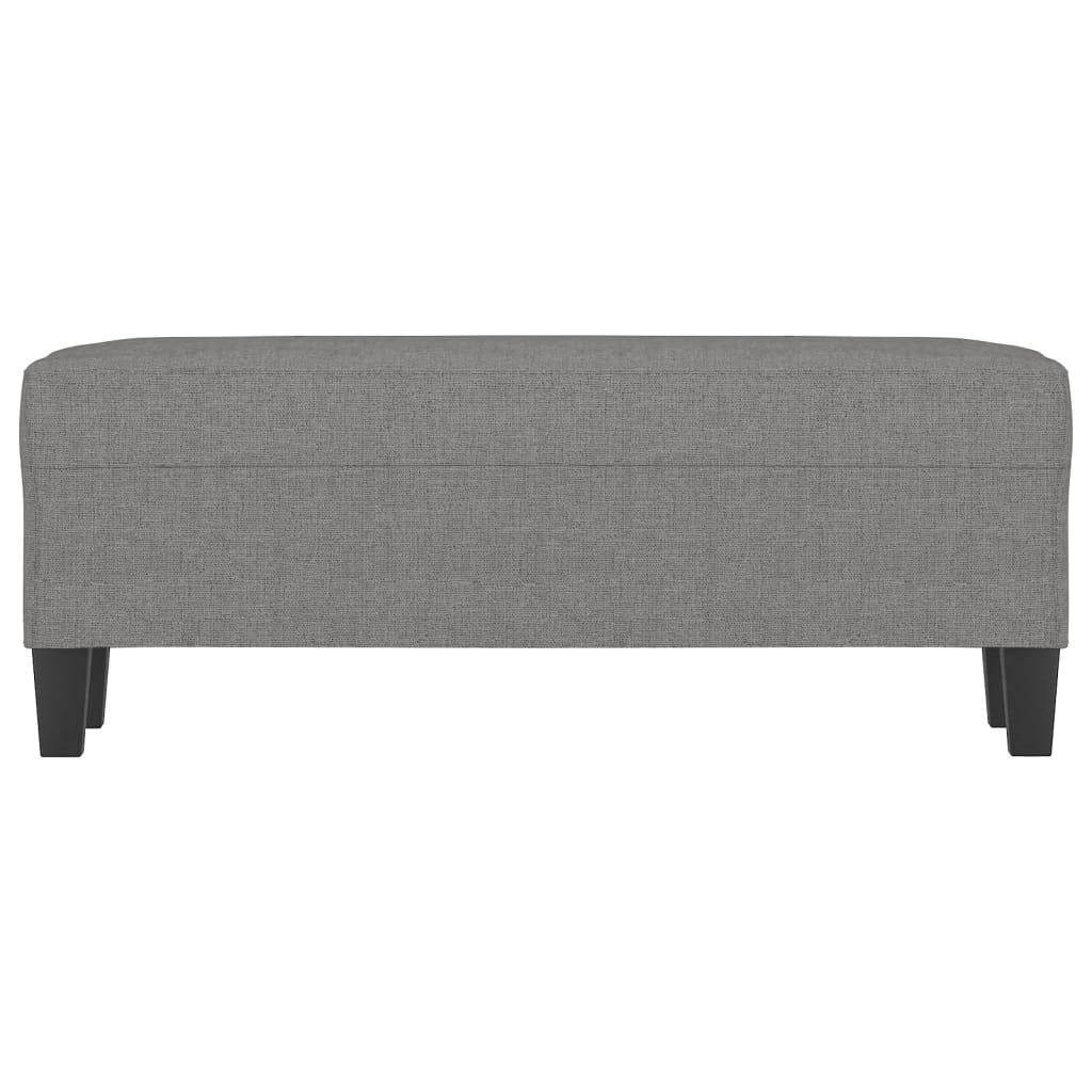 Bankje 100x35x41 cm stof donkergrijs is nu te koop bij PeponiXL, paradijselijk wonen!