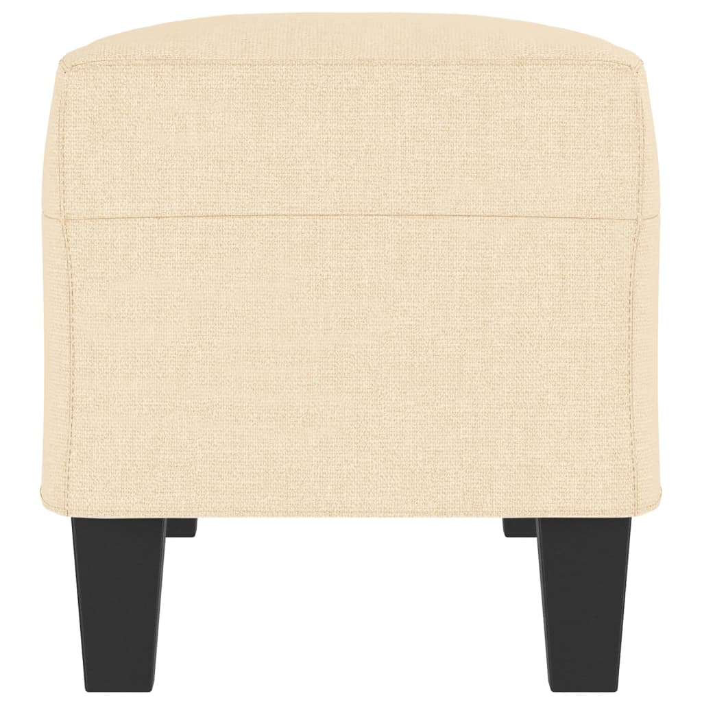 Bankje 100x35x41 cm stof crèmekleurig is nu te koop bij PeponiXL, paradijselijk wonen!