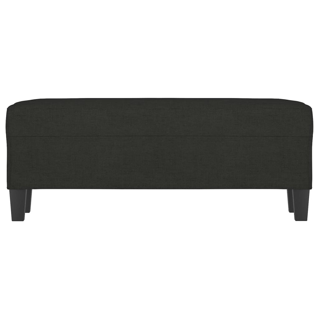 Bankje 100x35x41 cm stof zwart is nu te koop bij PeponiXL, paradijselijk wonen!