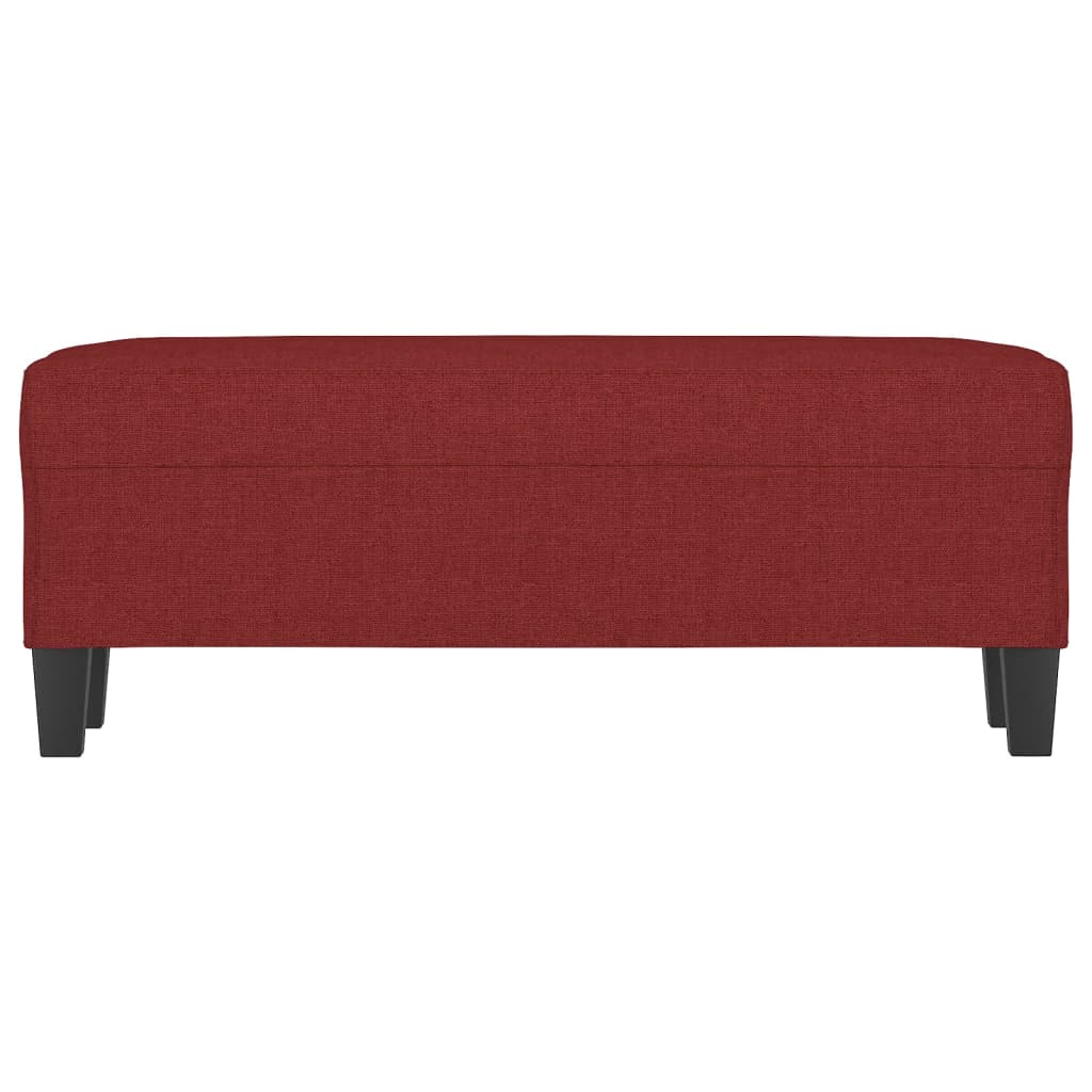 Bankje 100x35x41 cm stof wijnrood is nu te koop bij PeponiXL, paradijselijk wonen!