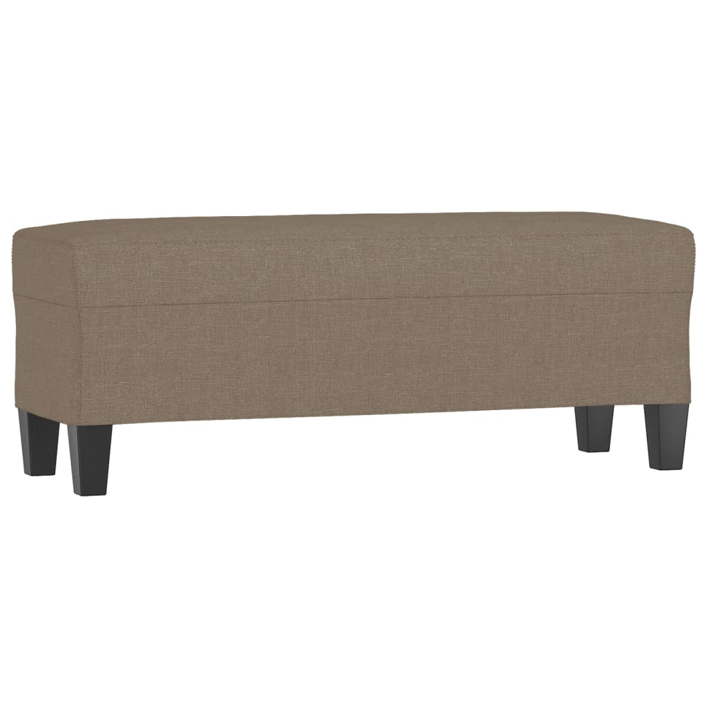 Bankje 100x35x41 cm stof taupe is nu te koop bij PeponiXL, paradijselijk wonen!