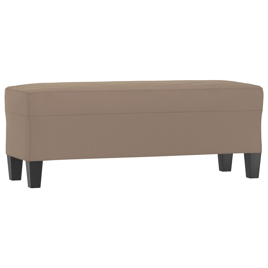 Bankje 100x35x41 cm microvezelstof taupe is nu te koop bij PeponiXL, paradijselijk wonen!