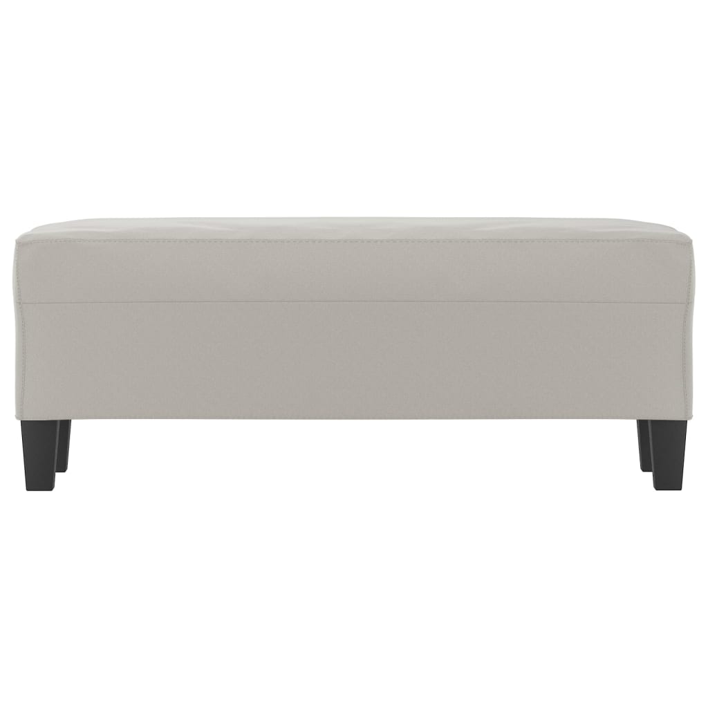 Bankje 100x35x41 cm microvezelstof stof lichtgrijs is nu te koop bij PeponiXL, paradijselijk wonen!