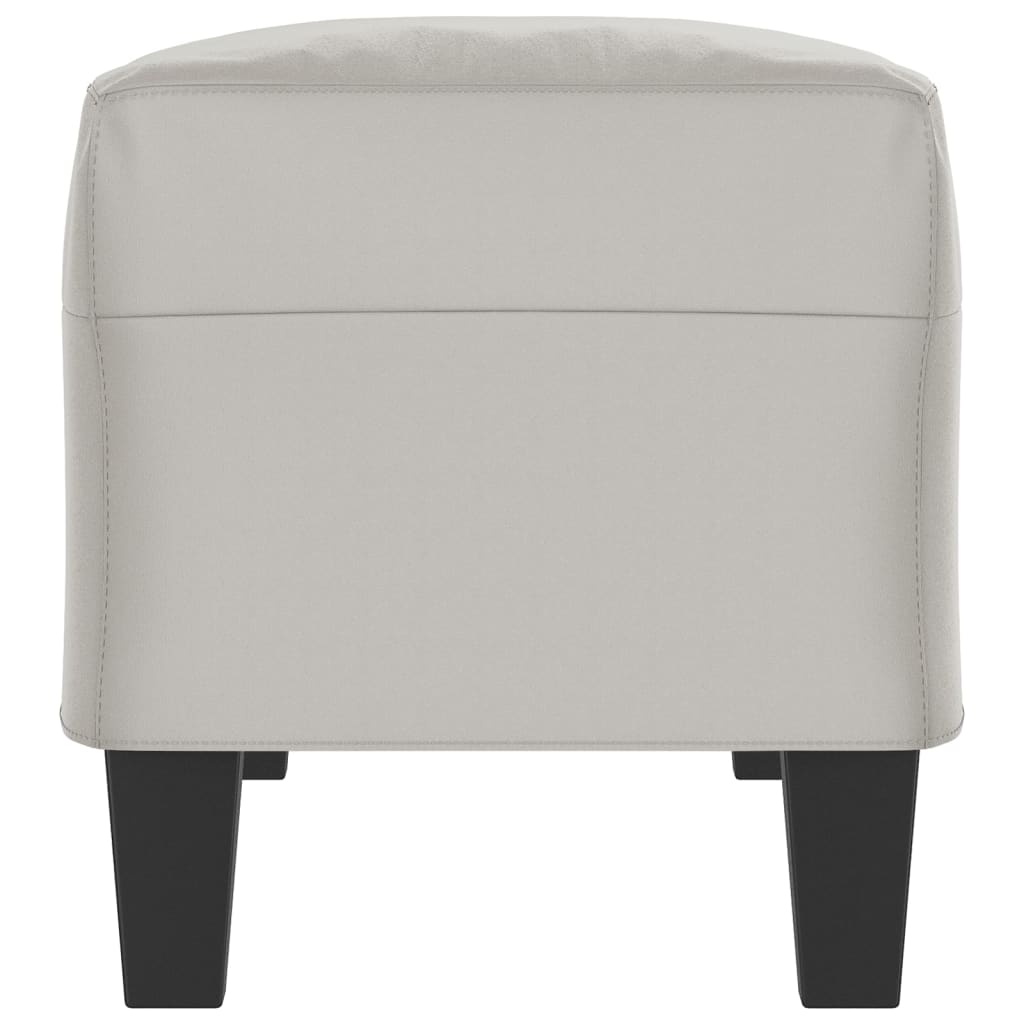 Bankje 100x35x41 cm microvezelstof stof lichtgrijs is nu te koop bij PeponiXL, paradijselijk wonen!