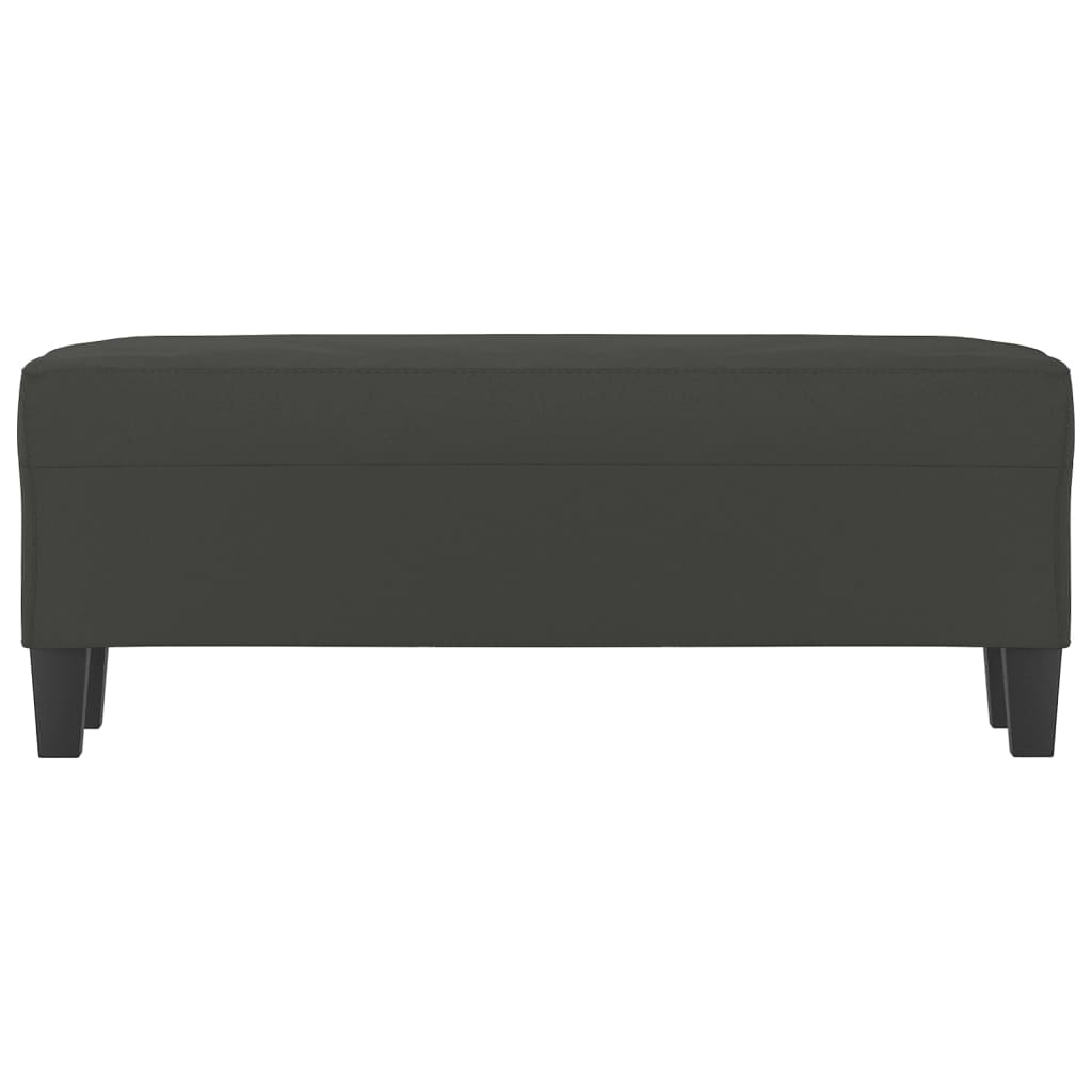 Bankje 100x35x41 cm microvezelstof donkergrijs is nu te koop bij PeponiXL, paradijselijk wonen!