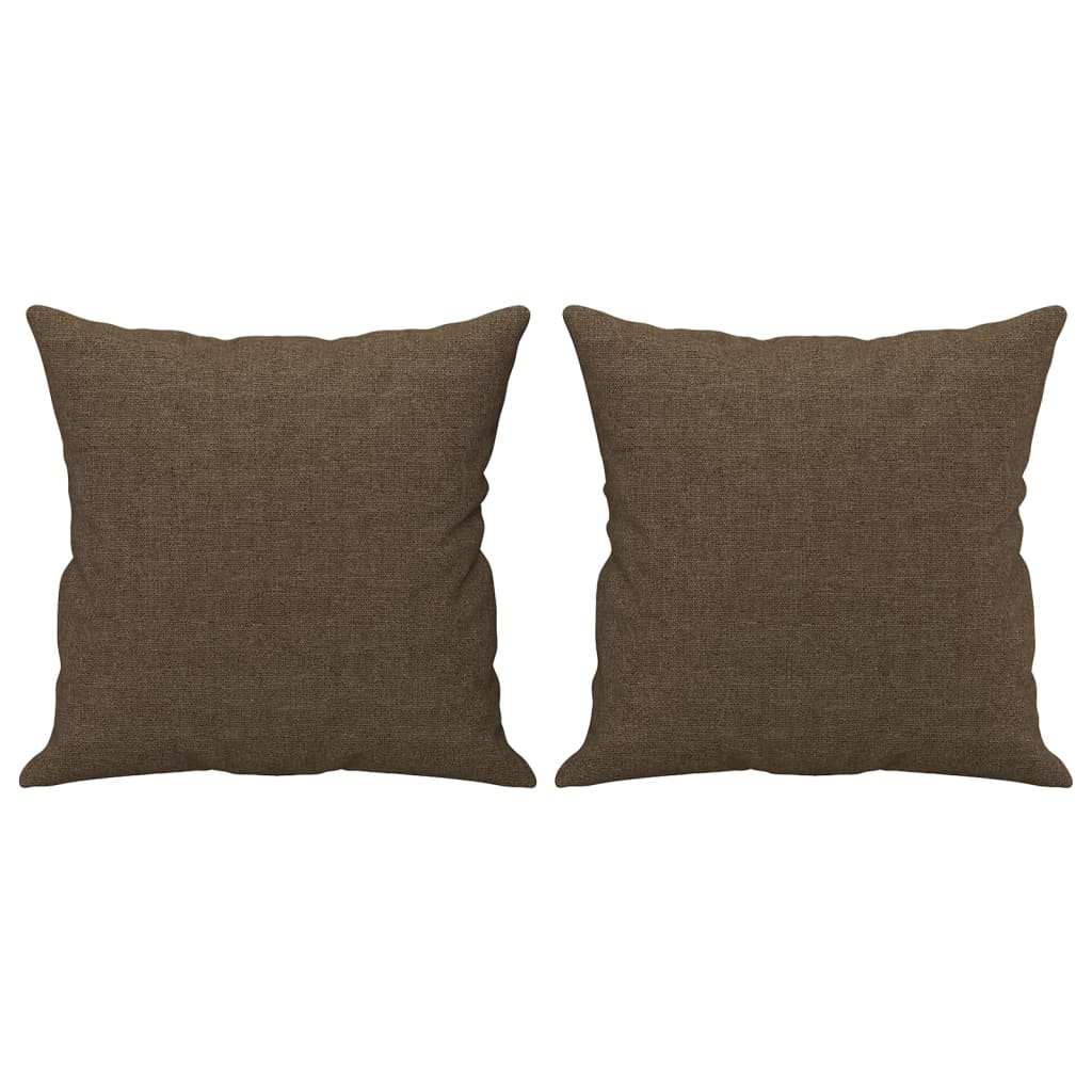 Sierkussens 2 st 40x40 cm stof bruin is nu te koop bij PeponiXL, paradijselijk wonen!