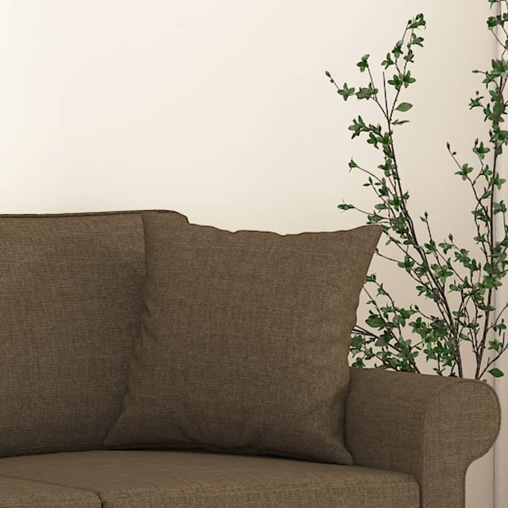 Sierkussens 2 st 40x40 cm stof bruin is nu te koop bij PeponiXL, paradijselijk wonen!