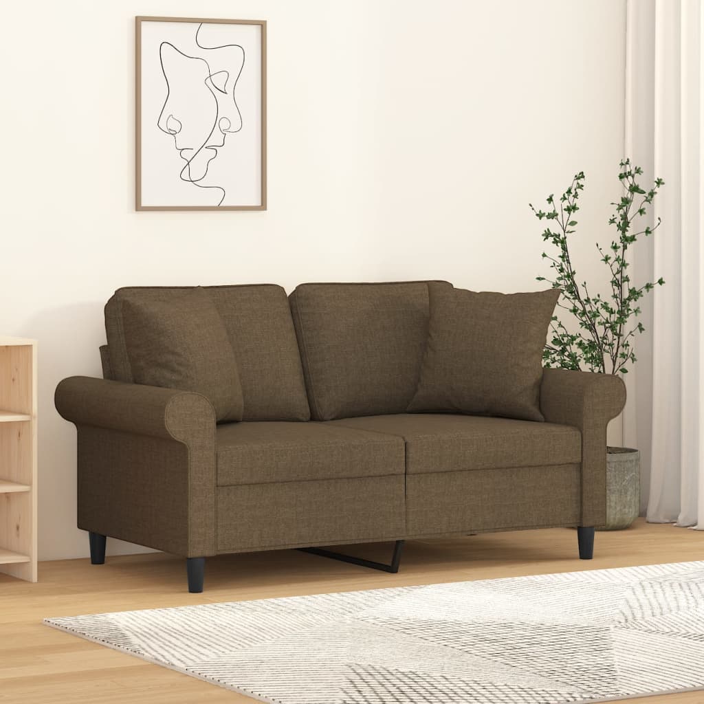 Sierkussens 2 st 40x40 cm stof bruin is nu te koop bij PeponiXL, paradijselijk wonen!