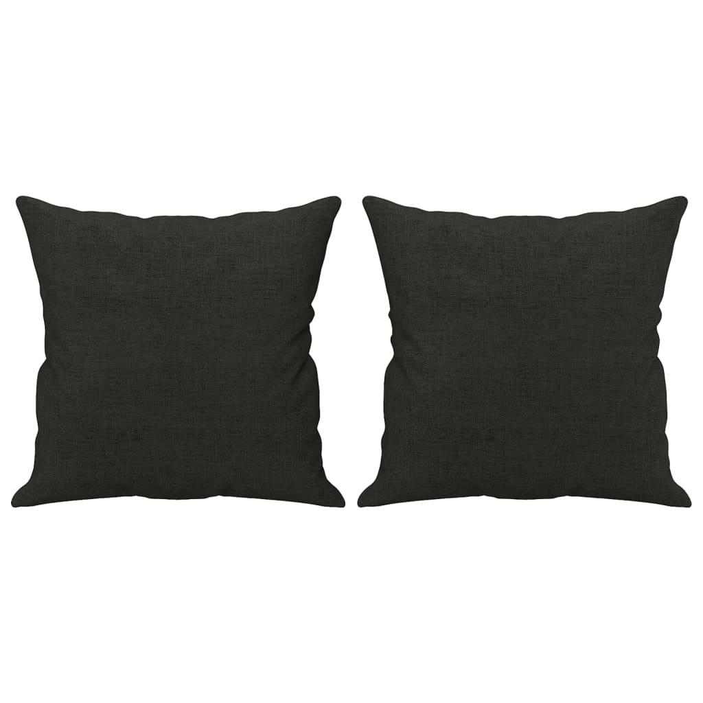 Sierkussens 2 st 40x40 cm stof zwart is nu te koop bij PeponiXL, paradijselijk wonen!