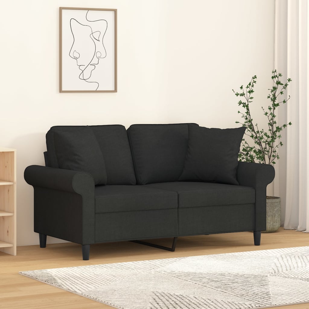 Sierkussens 2 st 40x40 cm stof zwart is nu te koop bij PeponiXL, paradijselijk wonen!