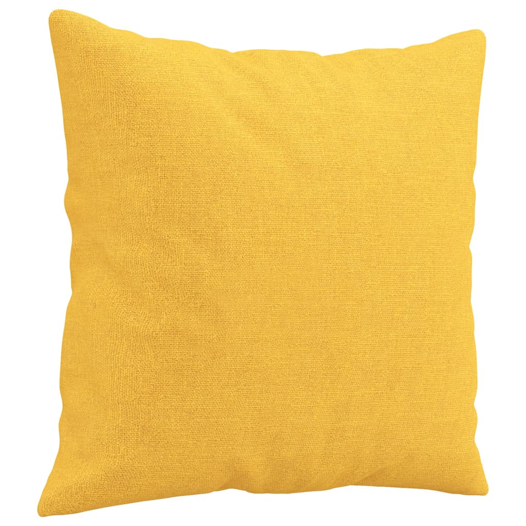 Sierkussens 2 st 40x40 cm stof lichtgeel is nu te koop bij PeponiXL, paradijselijk wonen!