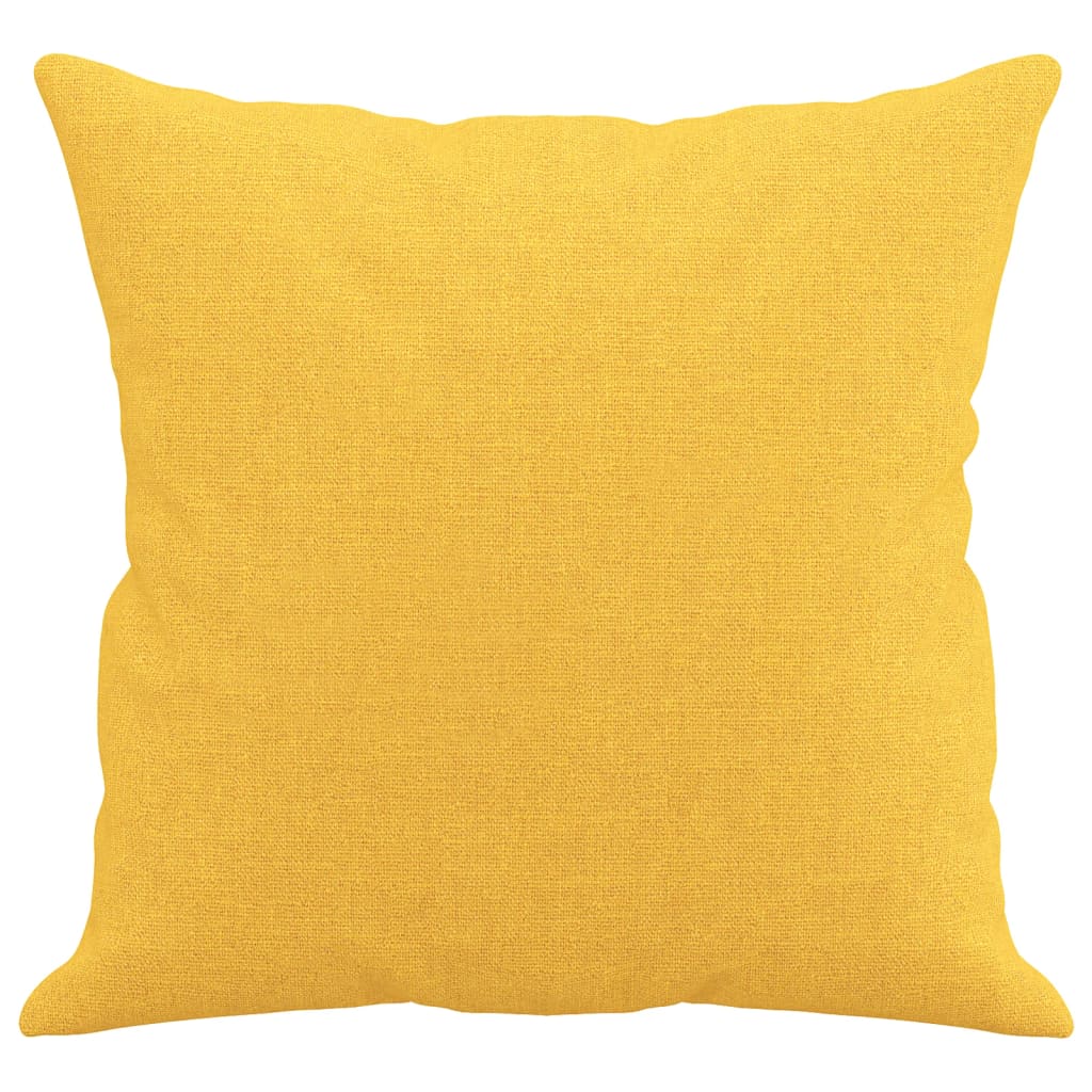 Sierkussens 2 st 40x40 cm stof lichtgeel is nu te koop bij PeponiXL, paradijselijk wonen!
