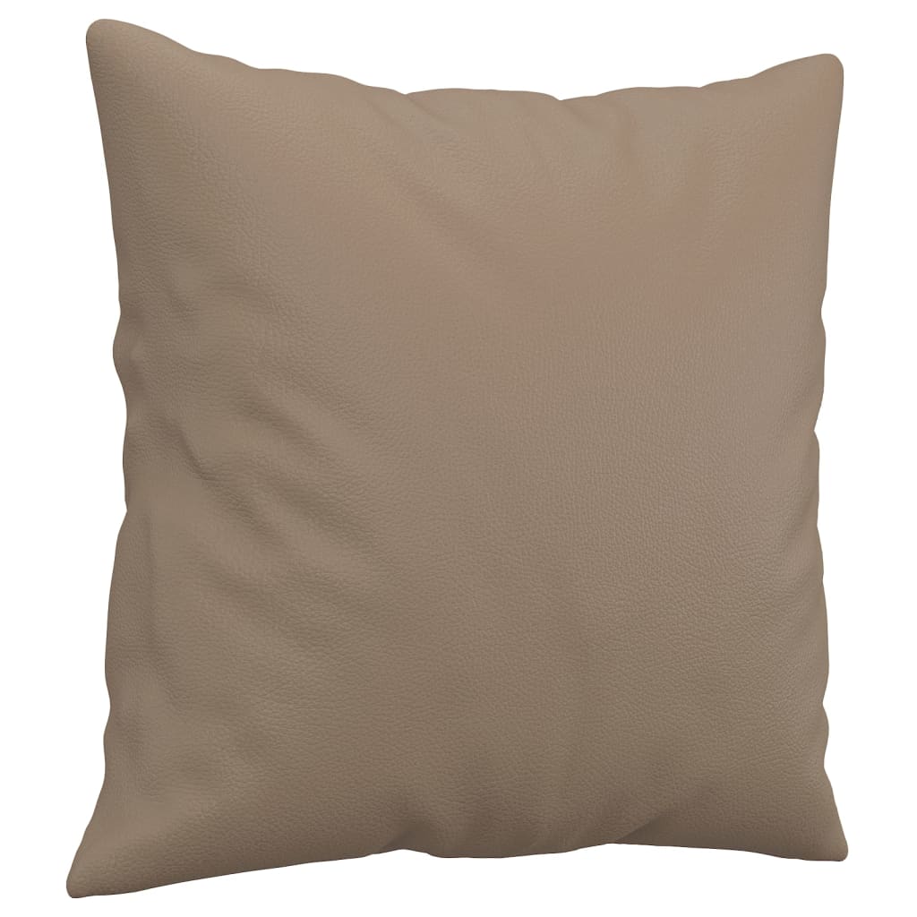 Sierkussens 2 st 40x40 cm kunstleer cappuccino is nu te koop bij PeponiXL, paradijselijk wonen!