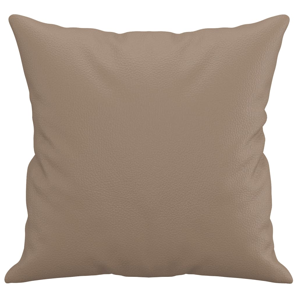 Sierkussens 2 st 40x40 cm kunstleer cappuccino is nu te koop bij PeponiXL, paradijselijk wonen!