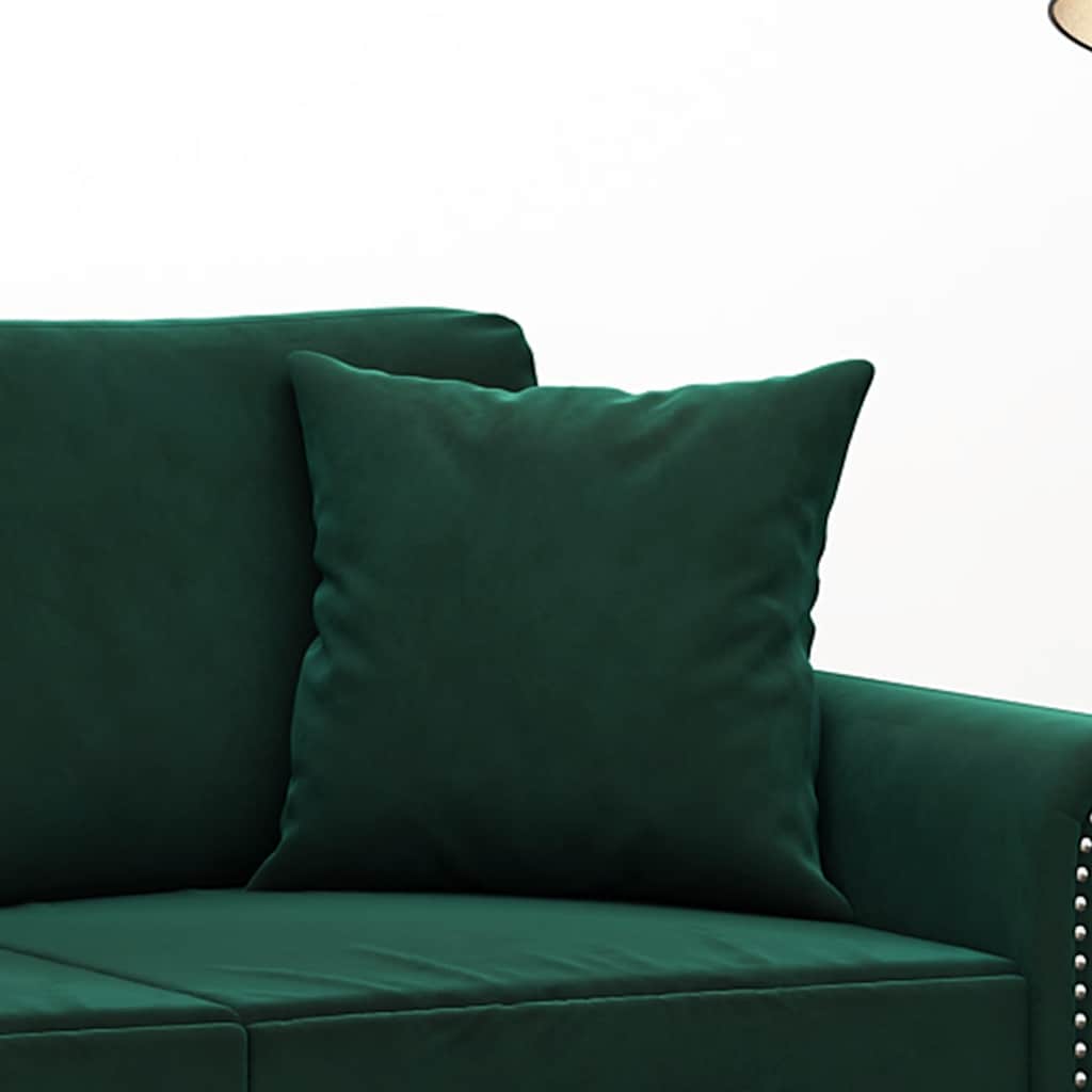 Sierkussens 2 st 40x40 cm fluweel donkergroen is nu te koop bij PeponiXL, paradijselijk wonen!