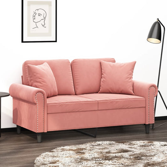 Sierkussens 2 st 40x40 cm fluweel roze is nu te koop bij PeponiXL, paradijselijk wonen!
