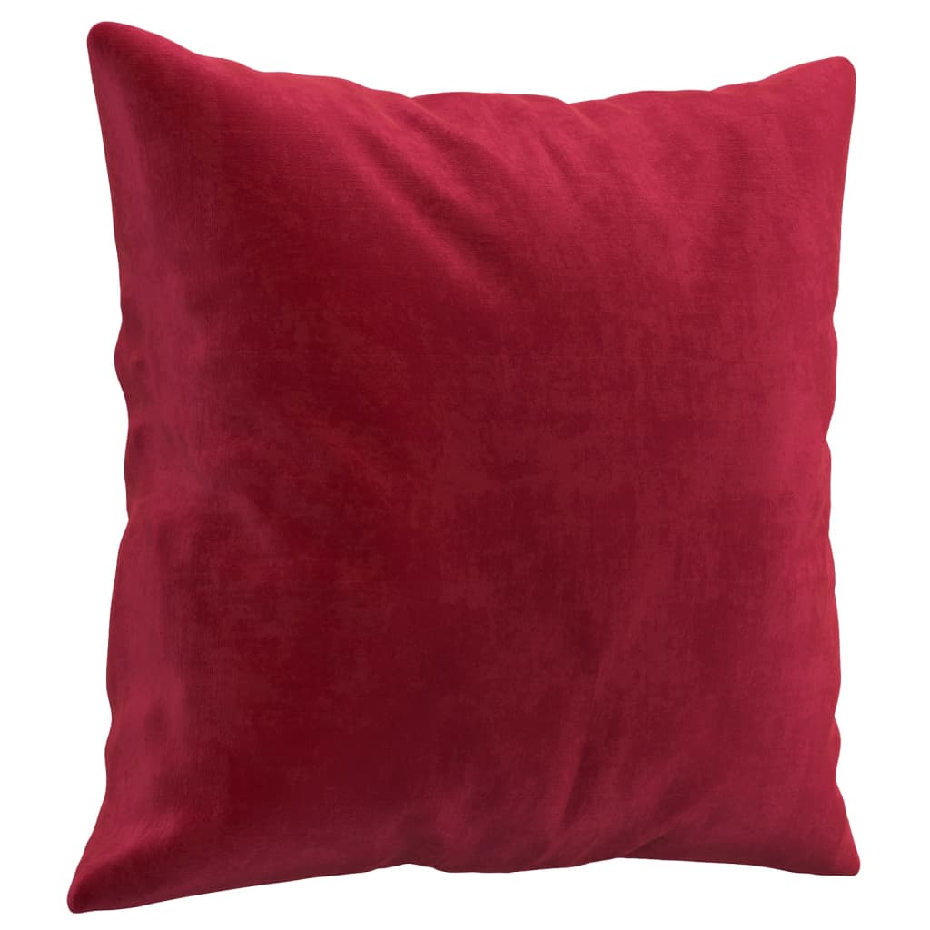 Sierkussens 2 st 40x40 cm fluweel wijnrood is nu te koop bij PeponiXL, paradijselijk wonen!