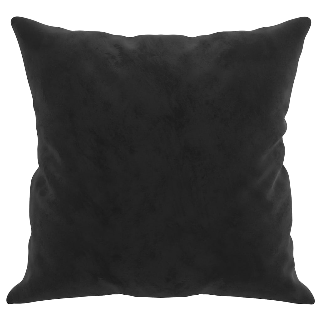 Sierkussens 2 st 40x40 cm fluweel zwart is nu te koop bij PeponiXL, paradijselijk wonen!