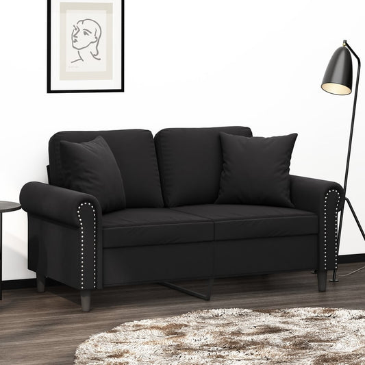 Sierkussens 2 st 40x40 cm fluweel zwart is nu te koop bij PeponiXL, paradijselijk wonen!