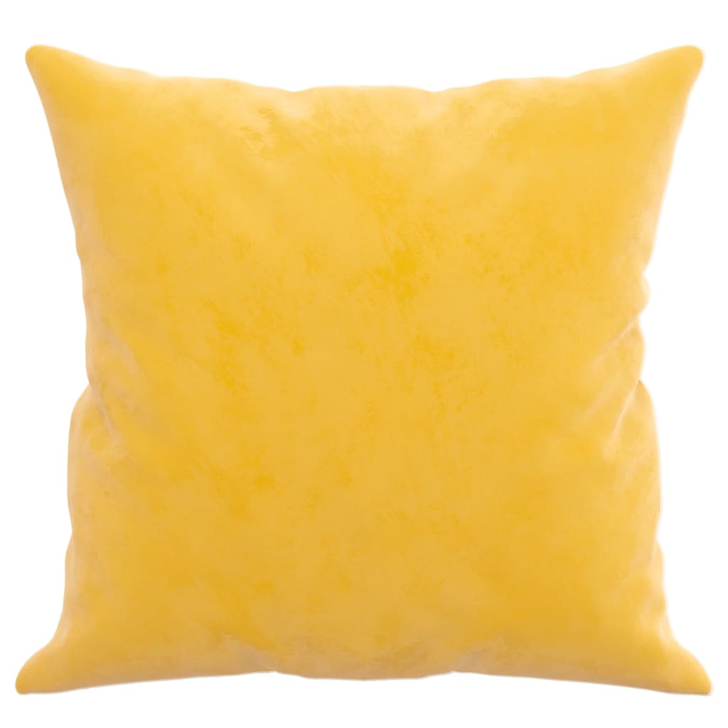 Sierkussens 2 st 40x40 cm fluweel geel is nu te koop bij PeponiXL, paradijselijk wonen!