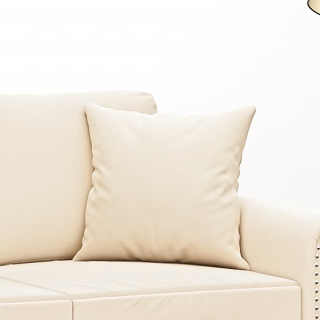 Sierkussens 2 st 40x40 cm fluweel crèmekleurig is nu te koop bij PeponiXL, paradijselijk wonen!