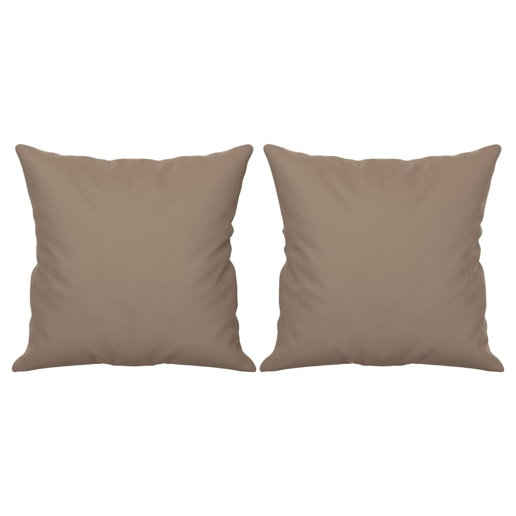 Sierkussens 2 st 40x40 cm microvezelstof taupe is nu te koop bij PeponiXL, paradijselijk wonen!